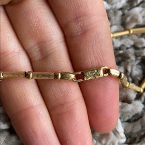 Vintage chini Italian 18k gold bracelet